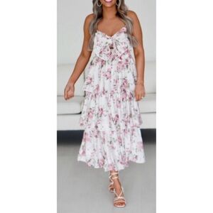 By The River Floral Tiered Dress